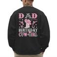 Dad Of The Birthday Cowgirl Pink Disco Rodeo Western Men's Sweatshirt Back Print Dad Of The Birthday Cowgirl Pink Disco Rodeo Western Men's Sweatshirt Back Print