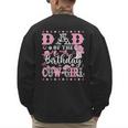 Dad Of The Birthday CowGirl Rodeo CowGirl Birthday Men's Sweatshirt Back Print