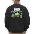 Dad Birthday Crew Garbage Truck Birthday Party T-Shirt Men's Sweatshirt Back Print