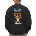Dad Of The Birthday Girl Boy Cheetah Men's Sweatshirt Back Print