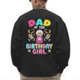 Dad Of The Birthday Girl Candy Family Bday Party Men's Sweatshirt Back Print