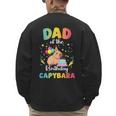 Dad Of The Birthday Girl Capybara Bday Party Family Men's Sweatshirt Back Print