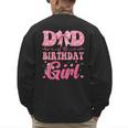 Dad Of The Birthday Girl Family Pink Coquette Bow Men's Sweatshirt Back Print