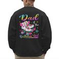 Dad Of The Birthday Girl Rolling Skate Family Matching Men's Sweatshirt Back Print