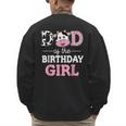 Dad Of The Birthday Girl Shirt Farm Cow Daddy Papa 1st Men's Sweatshirt Back Print