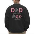 Dad Of The Birthday For Girl Winter Onederland 1st Birthday Men's Sweatshirt Back Print