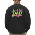 Dad Of The Birthday Girl Witch Family Party Decorations Men's Sweatshirt Back Print