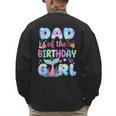 Dad Of The Birthday Mermaid Girl Family Matching Party Men's Sweatshirt Back Print