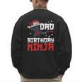 Dad Of The Birthday Ninja Daddy Party Best Father Boy Pop Men's Sweatshirt Back Print