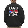 Dad Of Boys Fathers Day Retro Puerto Rico Flag Boricua Dad Men's Sweatshirt Back Print Dad Of Boys Fathers Day Retro Puerto Rico Flag Boricua Dad Men's Sweatshirt Back Print