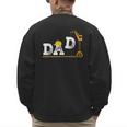 Dad Construction Excavator Family Matching Bday Party Men's Sweatshirt Back Print