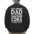 Dad Of CORA Father's Day Personalized Name Joke Men's Sweatshirt Back Print