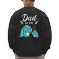 Dad To Be Dinosaur Baby Shower For Boy Men's Sweatshirt Back Print