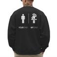 My Dad Is A DJ Disk Jockey DJ T-Shirt Men's Sweatshirt Back Print My Dad Is A DJ Disk Jockey DJ T-Shirt Men's Sweatshirt Back Print