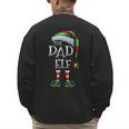 The Dad Elf Shirt Matching Family Dad Christmas Elf Men's Sweatshirt Back Print