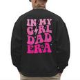 In My Dad Era Girl Groovy Retro Papa Fathers Day Men's Sweatshirt Back Print