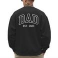 DAD Est 2023 Best Father Throwback Classic Men's Sweatshirt Back Print