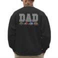 Dad Family Crew Monster Truck Lover Birthday Matching Men's Sweatshirt Back Print