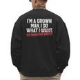 Dad Father I'm A Grown Man I Do What My Daughter Wants Men's Sweatshirt Back Print Dad Father I'm A Grown Man I Do What My Daughter Wants Men's Sweatshirt Back Print