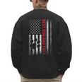 Dad Fathers Day Dog Dad Men's Sweatshirt Back Print Dad Fathers Day Dog Dad Men's Sweatshirt Back Print