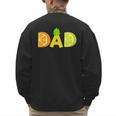Dad Fruitarian Lover Summer Father Fruit Slice Men's Sweatshirt Back Print
