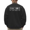 Dad Of Girl Est 2025 Logo Dad Father Daddy Girl To Be 2025 Men's Sweatshirt Back Print