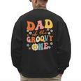 Dad Of The Groovy One 1st Birthday Pregnancy Announcement Men's Sweatshirt Back Print
