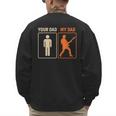 Your Dad My Dad Guitar Guitarist Rock Father's Day Men's Sweatshirt Back Print