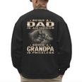 Being a Dad Is An Honor Grandpa Is Priceless Fathers Day Men's Sweatshirt Back Print