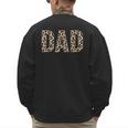 Dad Leopard Print Fathers Day Men's Sweatshirt Back Print Dad Leopard Print Fathers Day Men's Sweatshirt Back Print