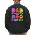 Dad Little Monster Kids 1st Birthday Party Family Monster Small Men's Sweatshirt Back Print