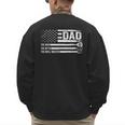 Dad The Man The Myth The Grill Master USA Flag Father's Day Men's Sweatshirt Back Print