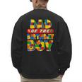 Dad And Mom Birthday Boy Building Bricks Family Party Decor Men's Sweatshirt Back Print