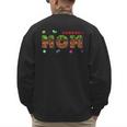 Dad And Mom Of The Birthday Boy Pixel Game Matching Family Men's Sweatshirt Back Print