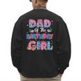 Dad And Mom Of The Birthday Girl Party Decor Family Matching Men's Sweatshirt Back Print Dad And Mom Of The Birthday Girl Party Decor Family Matching Men's Sweatshirt Back Print