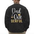 Dad Of Mr Onederful 1st Birthday First One-Derful Matching Men's Sweatshirt Back Print