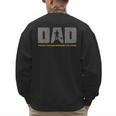 Dad Paddleboarder On SUP Paddle Board Dad Standup Paddling Men's Sweatshirt Back Print
