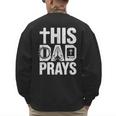 This Dad Pray Religious Vintage Father's Day Christian Daddy Men's Sweatshirt Back Print