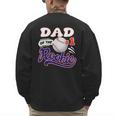 Dad Rookie Of Year 1st Birthday Baseball Theme Matching Men's Sweatshirt Back Print Dad Rookie Of Year 1st Birthday Baseball Theme Matching Men's Sweatshirt Back Print