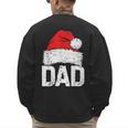Dad Santa Christmas Family Matching Pajamas Papa Xmas Father Short Sleeve Men's Sweatshirt Back Print Dad Santa Christmas Family Matching Pajamas Papa Xmas Father Short Sleeve Men's Sweatshirt Back Print