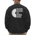 Dad Shirt Measure Cut Swear Handyman Father Day Tshirt Men's Sweatshirt Back Print