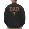 Dad Skull Fathers Day Shirt Western Rodeo Family Matching Men's Sweatshirt Back Print