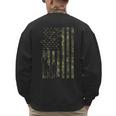 Dad And Son Duck Hunting Father And Son Matching Hunting Men's Sweatshirt Back Print