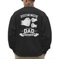 Dad Squared Fathers Day Dad Of Two Cool Daddy Of 2 Men's Sweatshirt Back Print