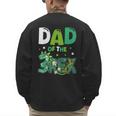 Dad Of The Three Rex Birthday Dinosaur Family Matching Men's Sweatshirt Back Print