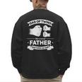 Dad Of Twins 2024 Father Twice As Cool Father's Day Twin Dad Men's Sweatshirt Back Print Dad Of Twins 2024 Father Twice As Cool Father's Day Twin Dad Men's Sweatshirt Back Print
