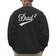 Dad Of Two Promoted For The Second Time Daddy Squared Men's Sweatshirt Back Print Dad Of Two Promoted For The Second Time Daddy Squared Men's Sweatshirt Back Print