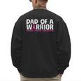 Dad Of A Warrior Breast Cancer Awareness Support Daughter Men's Sweatshirt Back Print Dad Of A Warrior Breast Cancer Awareness Support Daughter Men's Sweatshirt Back Print
