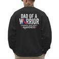 Dad Of a Warrior CHD Congenital Heart Defect Awareness CHD Men's Sweatshirt Back Print