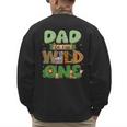 Dad Of The Wild One Birthday Family Matching Party Decor Men's Sweatshirt Back Print Dad Of The Wild One Birthday Family Matching Party Decor Men's Sweatshirt Back Print